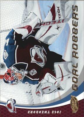 JOSE THEODORE #GR6 Hockey Cards 2006 Upper Deck Power Play Goal Robbers