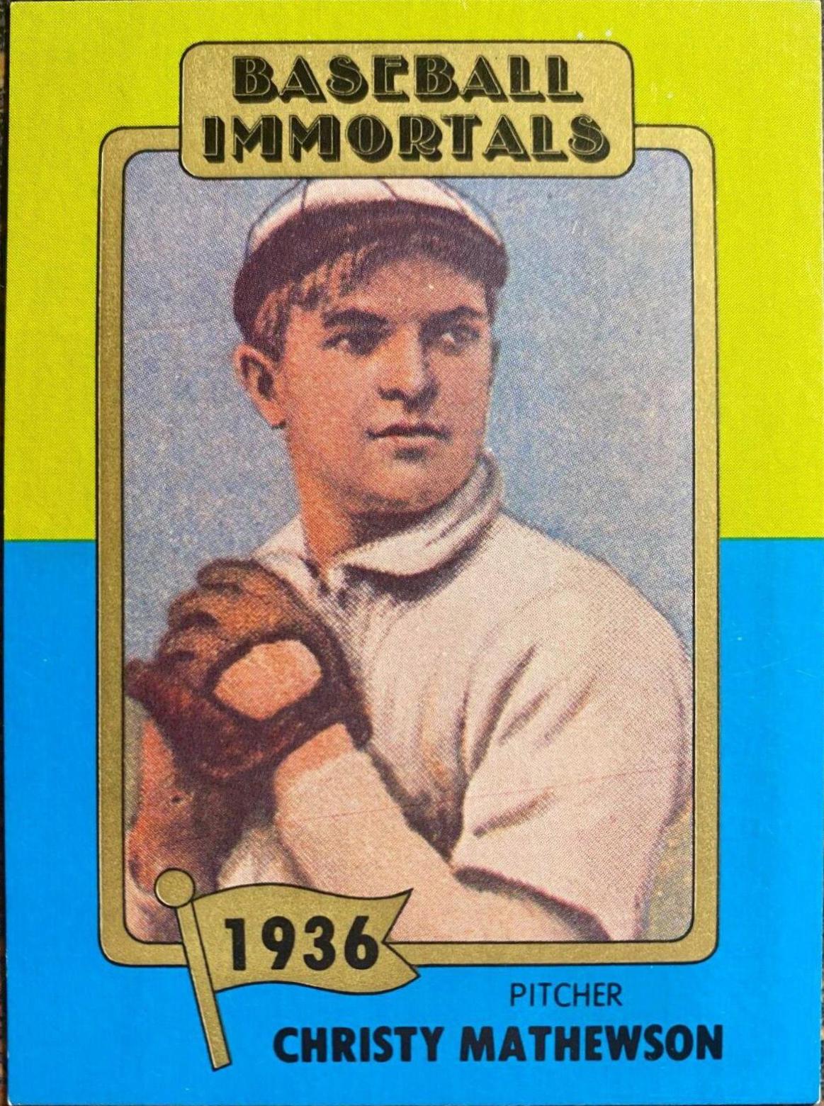 Christy Mathewson #4 Baseball Cards 1980 Baseball Immortals