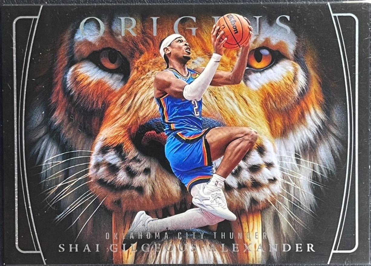 Shai Gilgeous-Alexander #5 Basketball Cards 2024 Panini Origins Saber Tooth Tiger Eyes