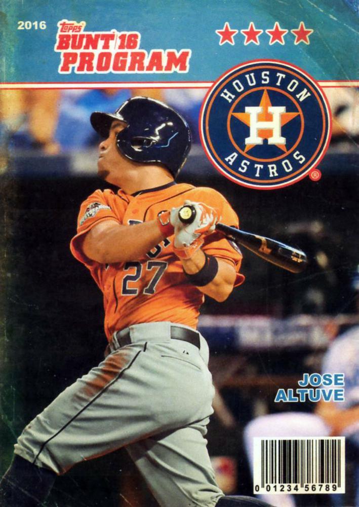 Jose Altuve #P-11 Baseball Cards 2016 Topps Bunt Program
