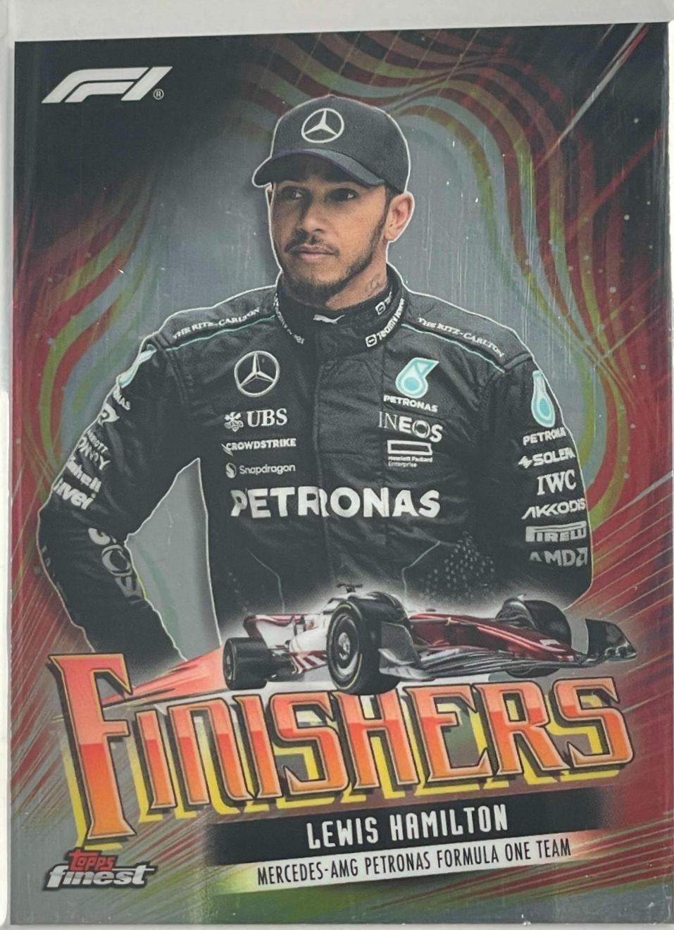 Lewis Hamilton #FIN-3 Racing Cards 2024 Topps Finest Formula 1 Finishers