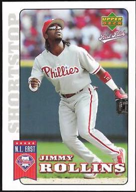 Jimmy Rollins #147 Baseball Cards 2006 Upper Deck First Pitch