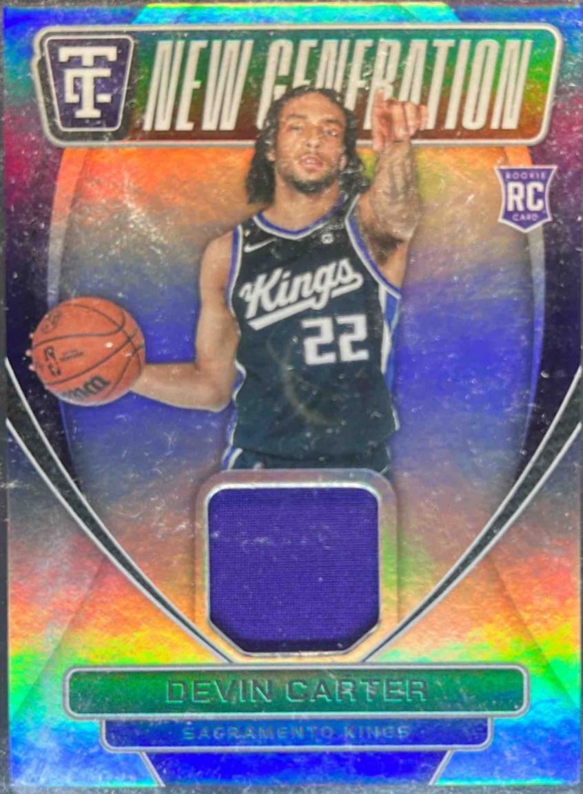 Devin Carter #NGJ-DVC Basketball Cards 2024 Panini Totally Certified New Generation Jersey