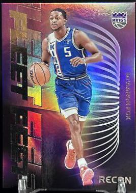 De'Aaron Fox #12 Basketball Cards 2023 Panini Recon Fleet Feet