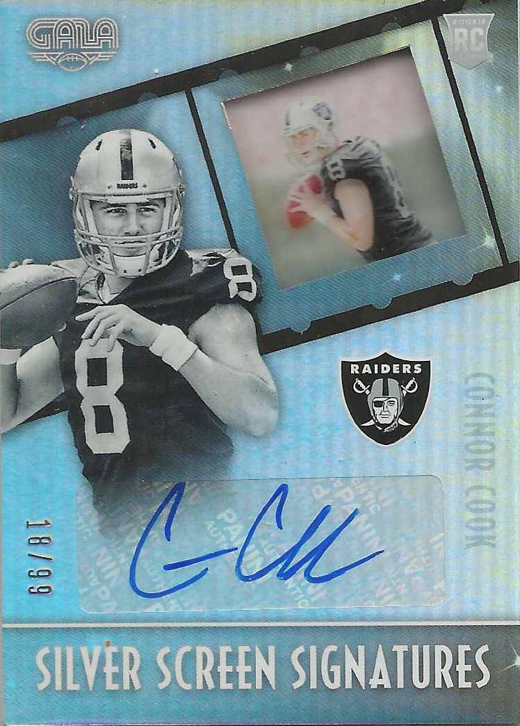 Conner Cook #SSR-CO Football Cards 2016 Panini Gala Silver Screen Rookie Signatures