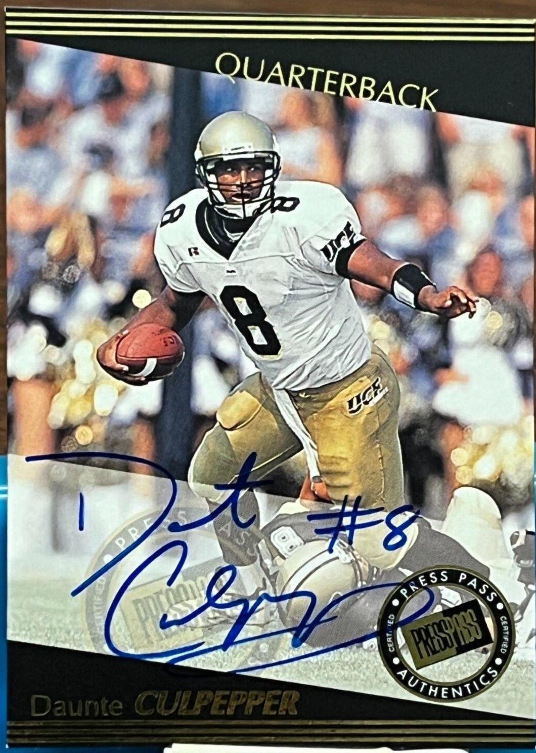 Daunte Culpepper #NA Football Cards 1999 Press Pass Certified Autograph
