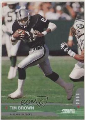 Tim Brown #39 Football Cards 2000 Stadium Club