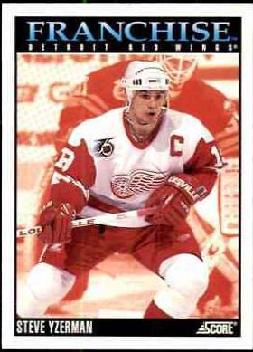 Steve Yzerman #423 Hockey Cards 1992 Score