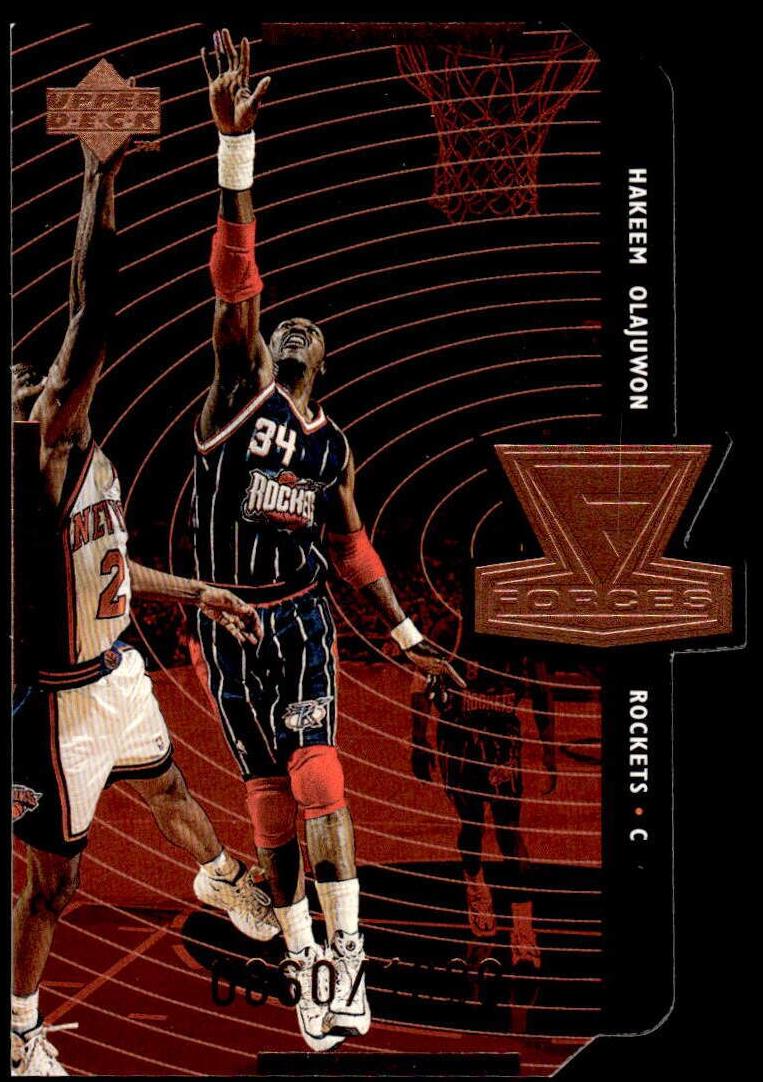 Hakeem Olajuwon #F18 Basketball Cards 1998 Upper Deck Forces