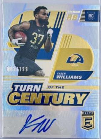 Kyren Williams #TC-95 2022 Donruss Elite Football Turn of the Century