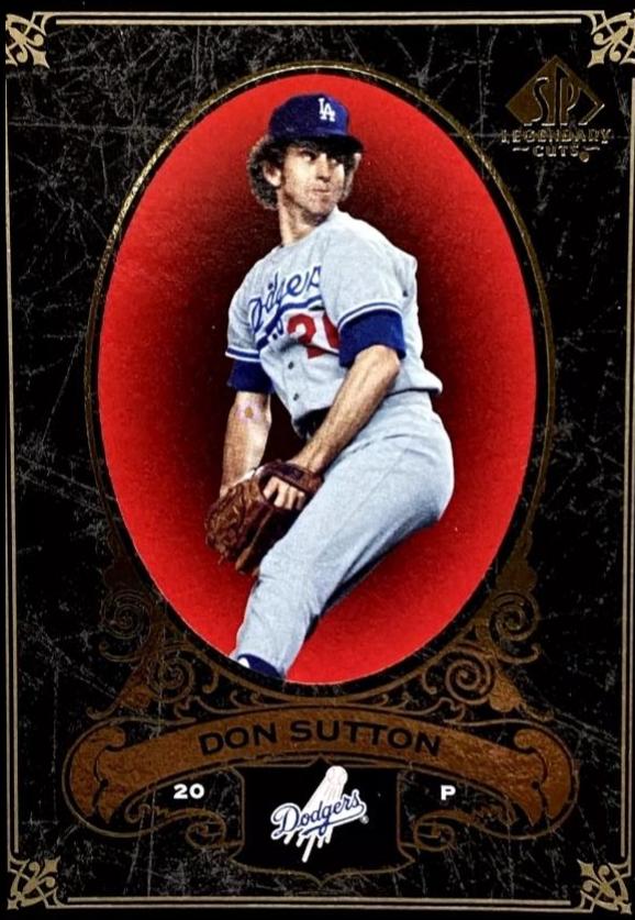 Don Sutton #40 Baseball Cards 2007 SP Legendary Cuts