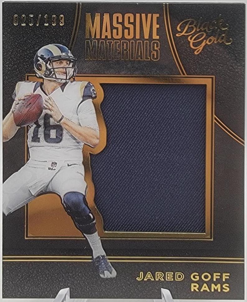 Jared Goff #MMA9 Football Cards 2016 Panini Black Gold