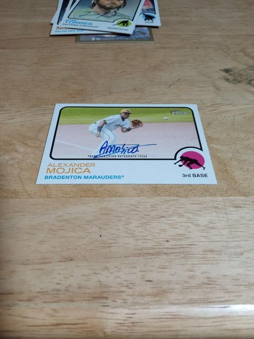Alexander Mojica #ROA-AMJ Baseball Cards 2022 Topps Heritage Minor League Real One Autographs