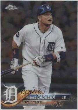 Miguel Cabrera #26 Baseball Cards 2018 Topps Chrome