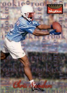 Chris Sanders #184 Football Cards 1995 Skybox Premium