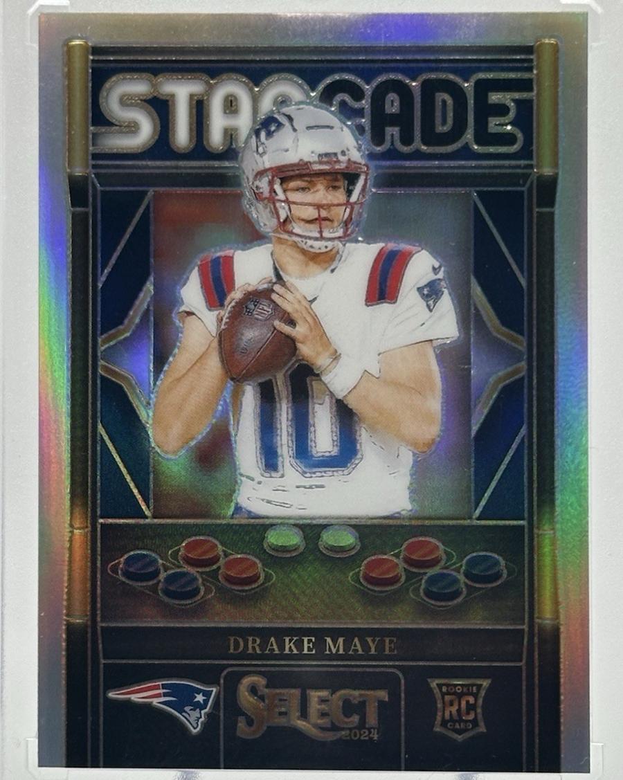 Drake Maye #11 Football Cards 2024 Panini Select Starcade