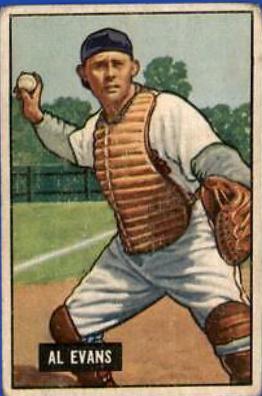 Al Evans #38 Baseball Cards 1951 Bowman
