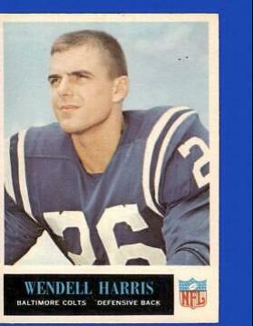 Wendell Harris #4 Football Cards 1965 Philadelphia
