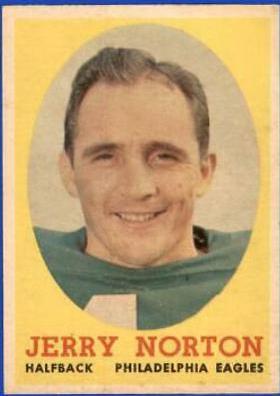 Jerry Norton #40 Football Cards 1958 Topps