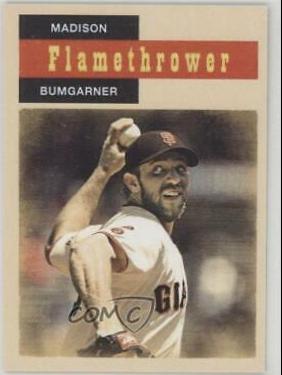 Madison Bumgarner #18 Baseball Cards 2016 Topps Throwback Thursday