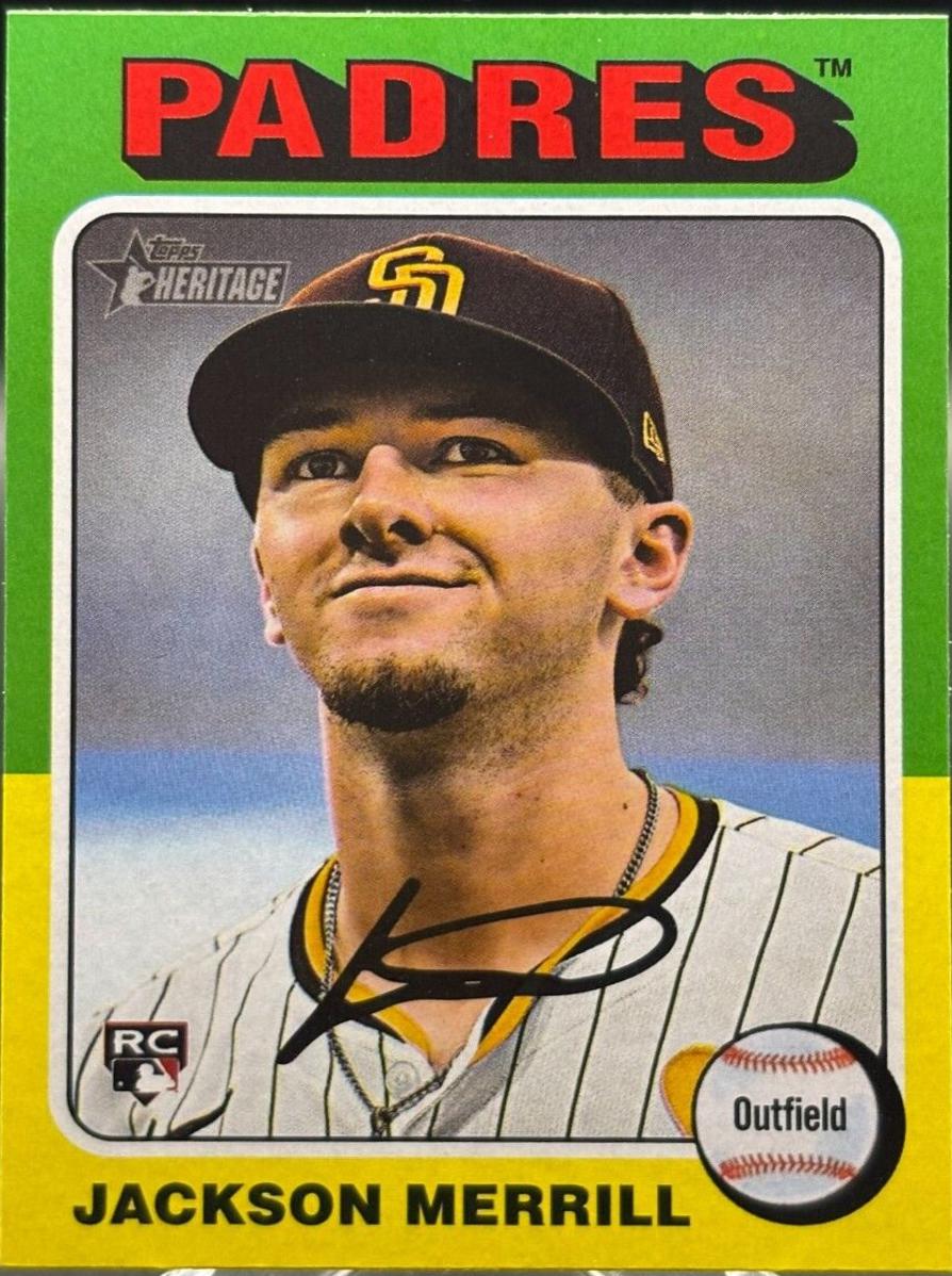 Jackson Merrill #689 Baseball Cards 2024 Topps Heritage