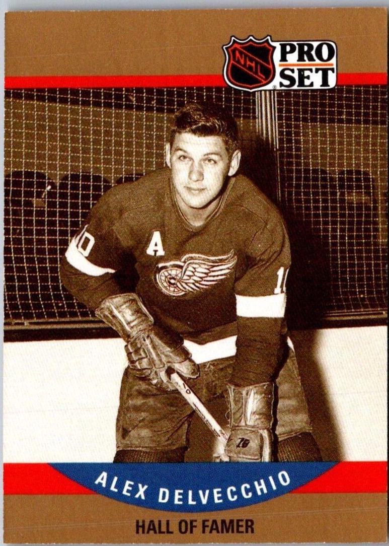 Alex Delvecchio #658 Hockey Cards 1990 Pro Set