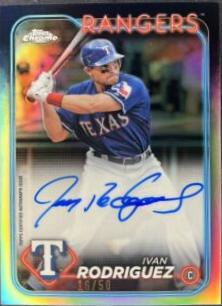 Ivan Rodriguez [Orange Refractor] #CLA-IR