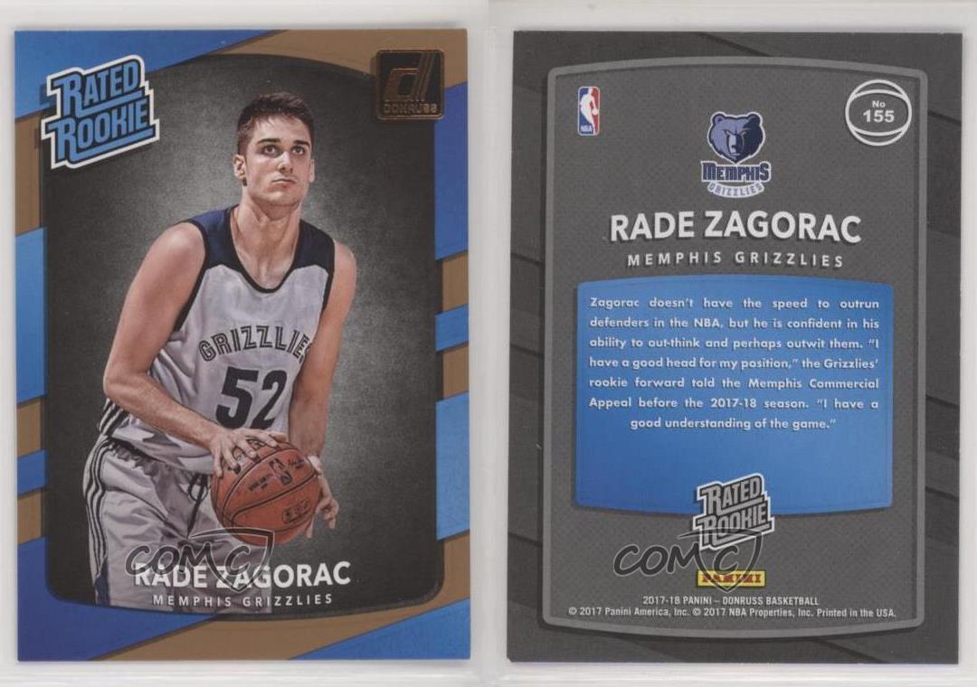 Rade Zagorac #155 Basketball Cards 2017 Panini Donruss