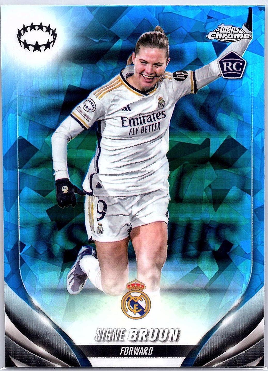 Signe Bruun #74 Soccer Cards 2023 Topps Chrome UWCL