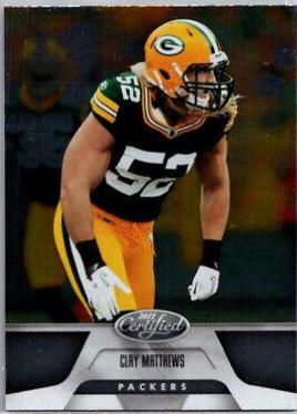 Clay Matthews #54 Football Cards 2011 Panini Certified
