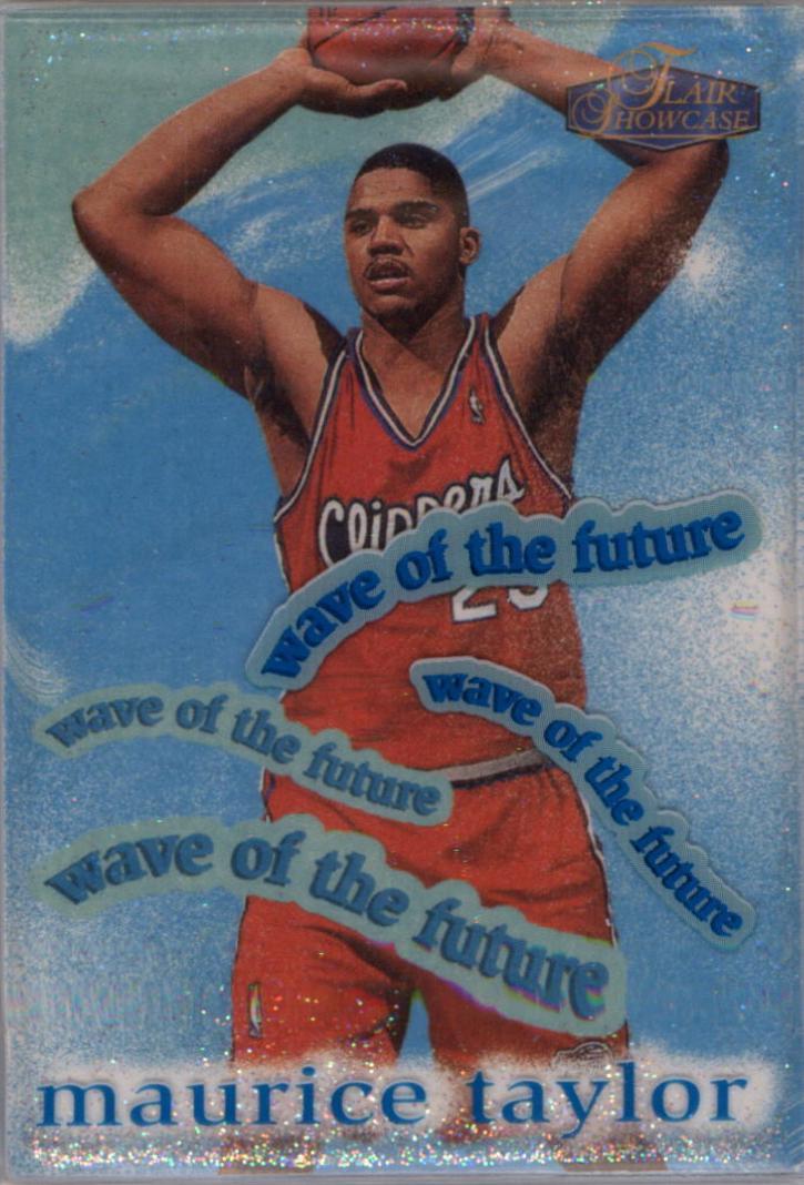 Maurice Taylor #2 Basketball Cards 1997 Flair Showcase Wave of the Future