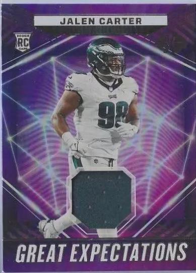 Jalen Carter #GE-JCA Football Cards 2023 Panini Illusions Great Expectations