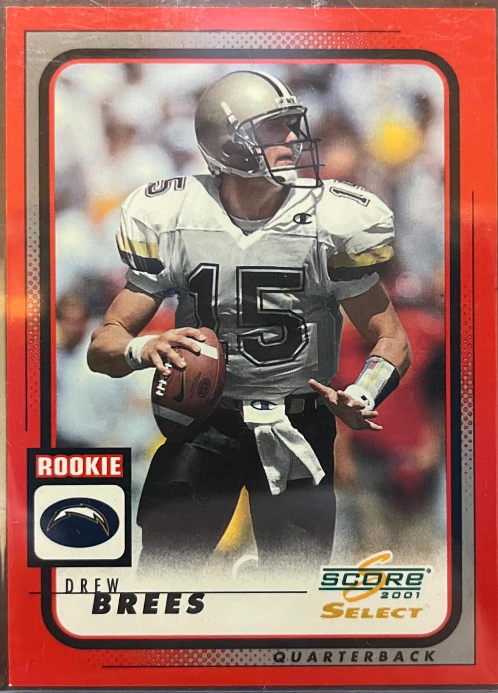 Drew Brees #272 Football Cards 2001 Panini Score Select