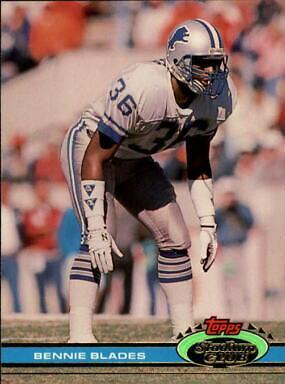 Bennie Blades #16 Football Cards 1991 Stadium Club