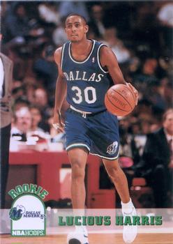 Lucious Harris #320 Basketball Cards 1993 Hoops