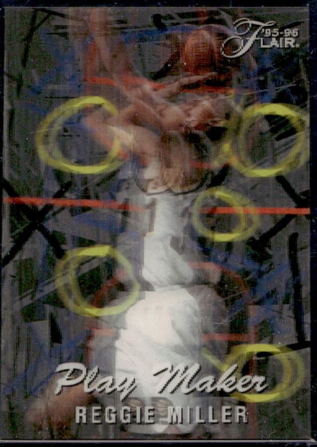 Reggie Miller #4 Basketball Cards 1995 Flair Play Makers