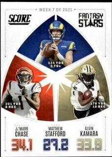 Ja'Marr Chase, Matthew Stafford, Alvin Kamara