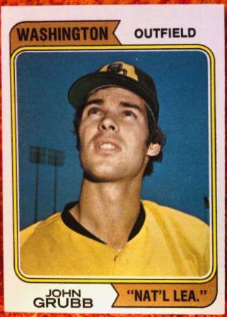 John Grubb #32 Baseball Cards 1974 Topps