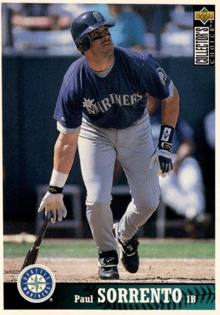 Paul Sorrento #SM8 Baseball Cards 1997 Collector's Choice Seattle Mariners