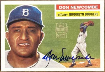 Don Newcombe #48 Baseball Cards 2001 Topps Archives Autographs