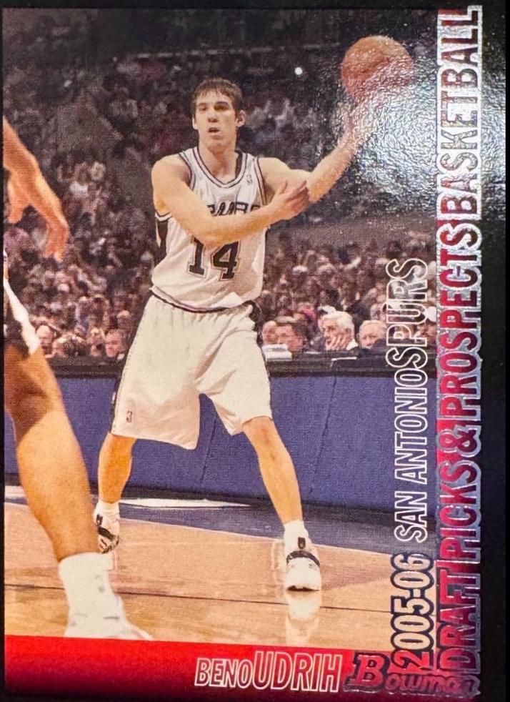 Beno Udrih #94 Basketball Cards 2005 Bowman Draft Picks & Prospects Signs of the Future