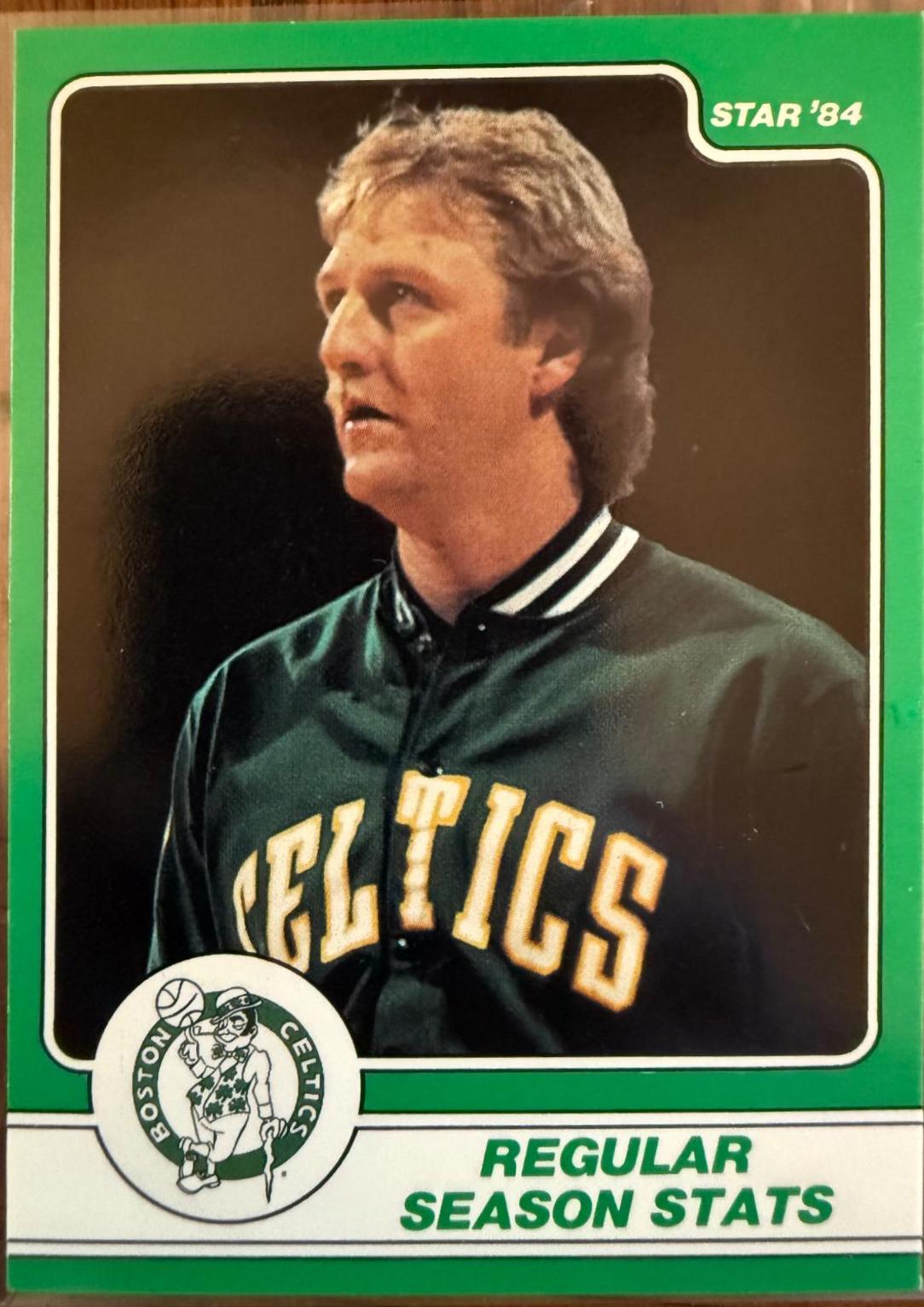 Larry Bird #4 Basketball Cards 1984 Star