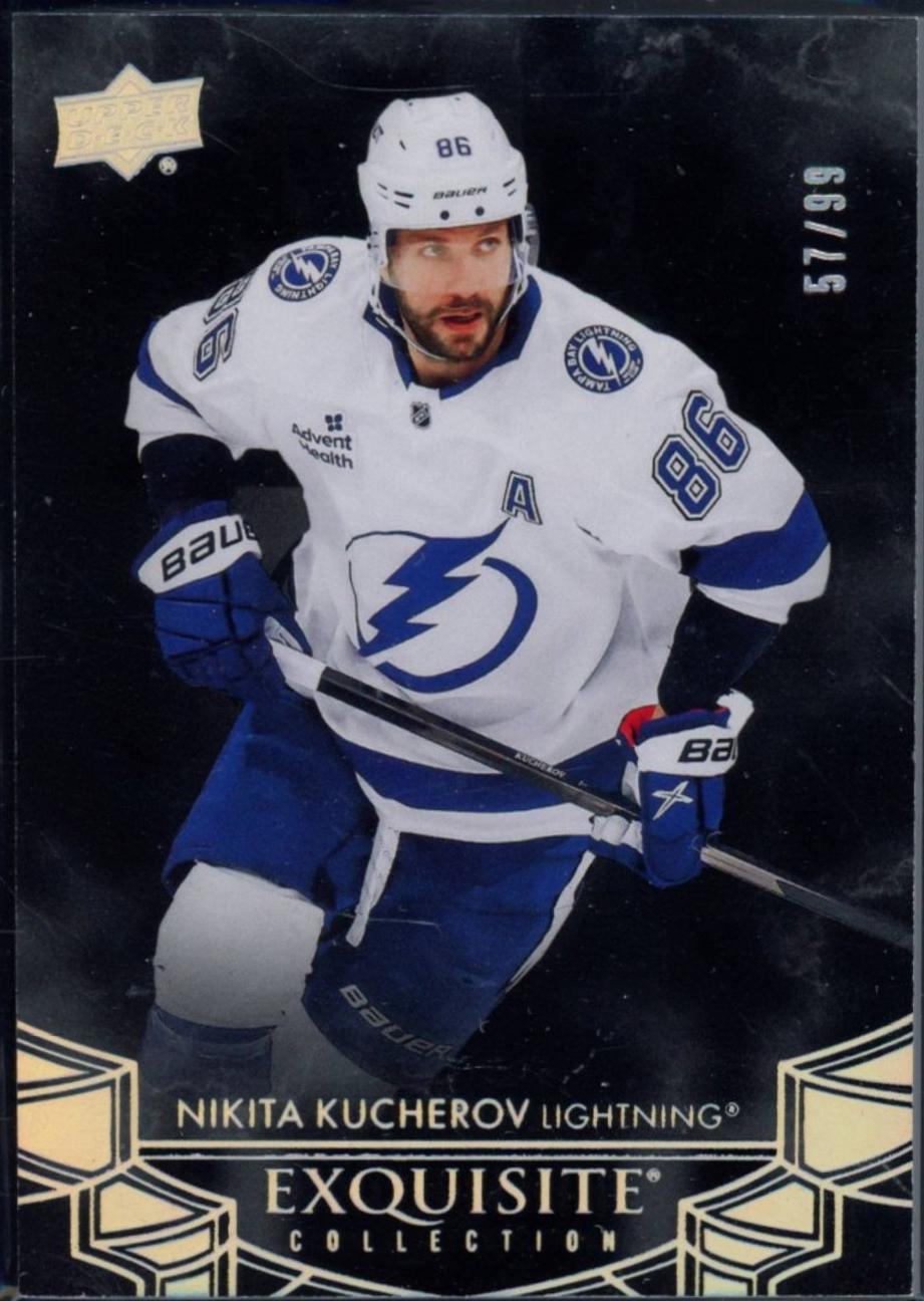 Nikita Kucherov #EB-46 2024 Upper Deck The Cup Exquisite Collection Black Hockey