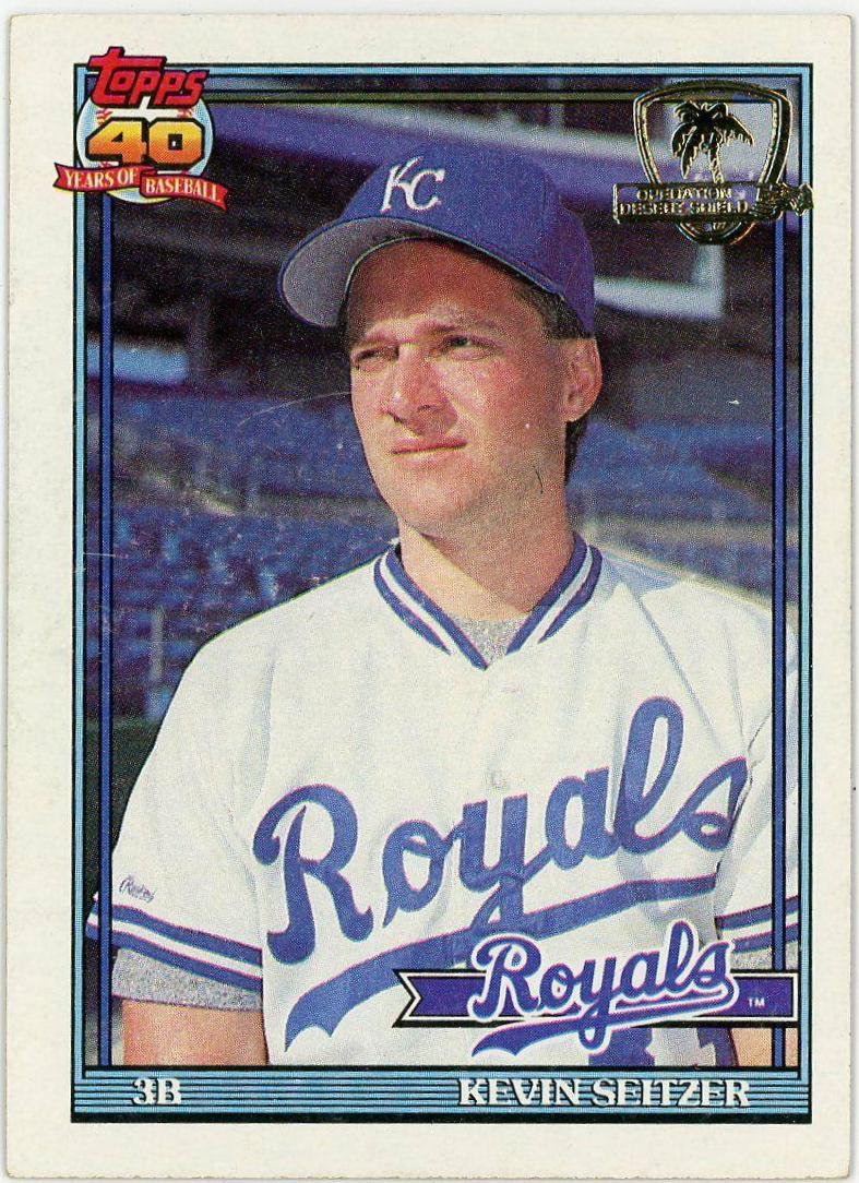 Kevin Seitzer #695 Baseball Cards 1991 Topps Desert Shield