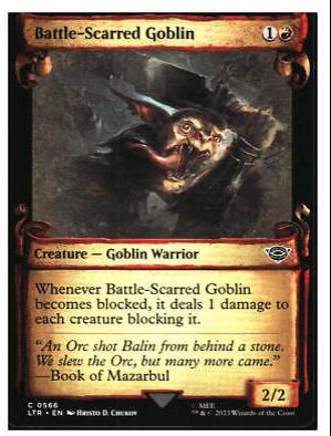 Battle-Scarred Goblin #566 Magic Lord of the Rings