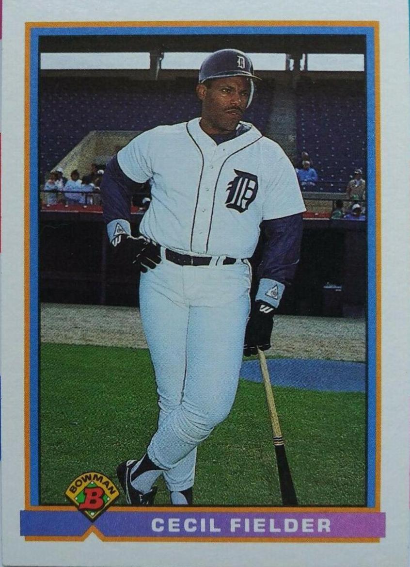 Cecil Fielder #136 Baseball Cards 1991 Bowman