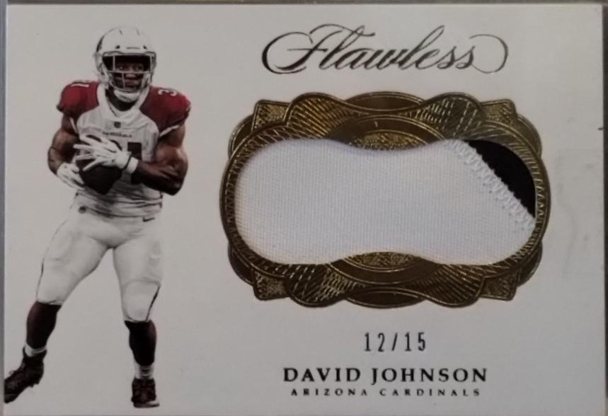David Johnson #2 Football Cards 2017 Panini Flawless