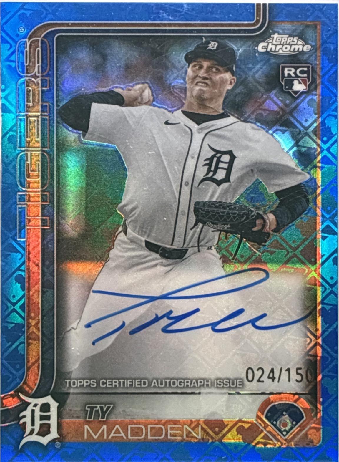 Ty Madden [Blue Refractor] #RA-TM Prices | 2025 Topps Chrome