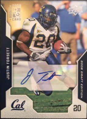 Justin Forsett #15 Football Cards 2008 Upper Deck Draft Edition