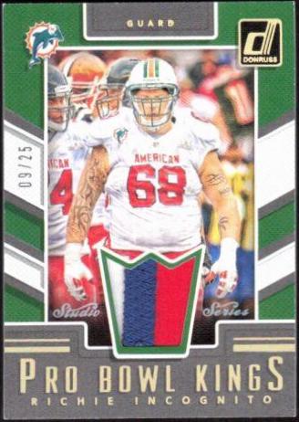 Richie Incognito #13 Football Cards 2017 Panini Donruss Pro Bowl Kings